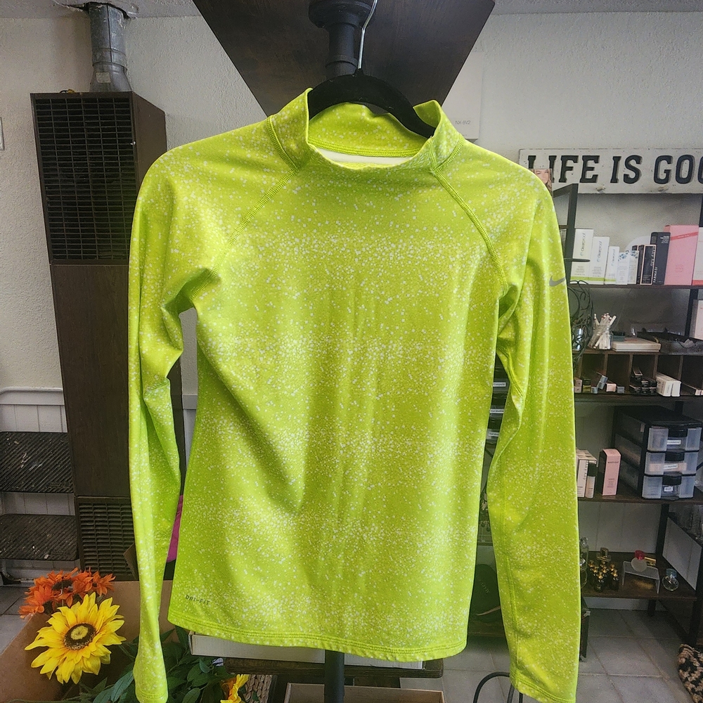 Nike Women's Neon Green Long Sleeve Shirt